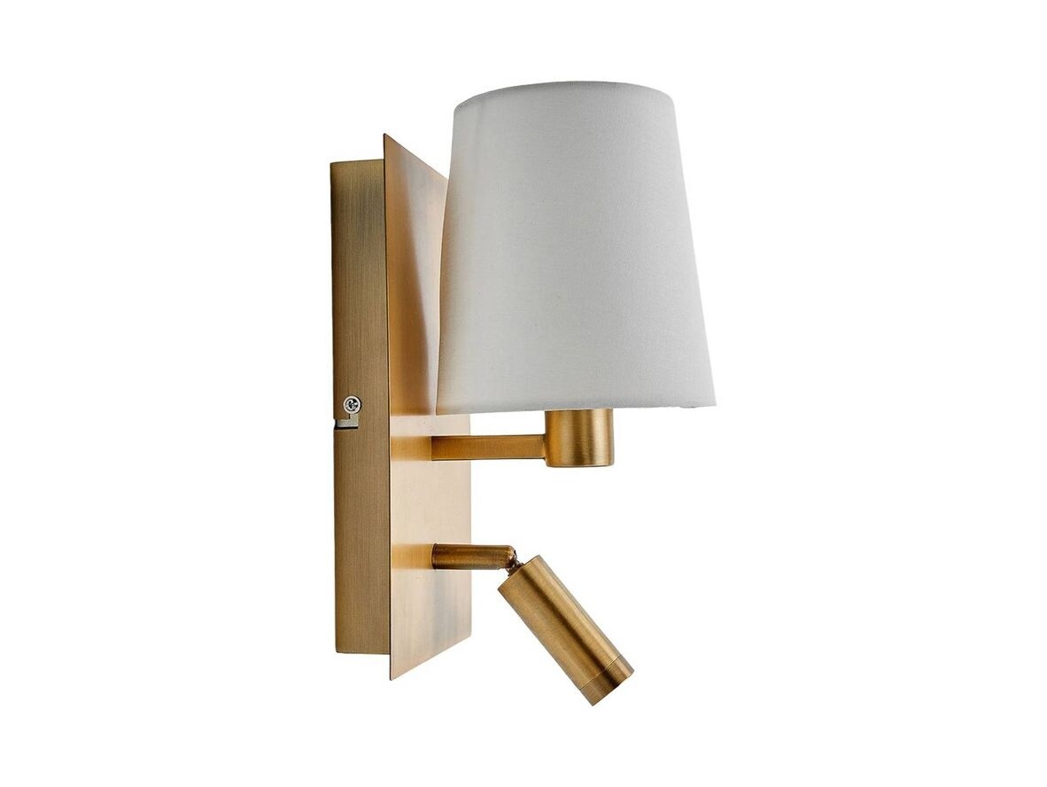 Lindby - Aiden Vegglampe Brass/White Lindby