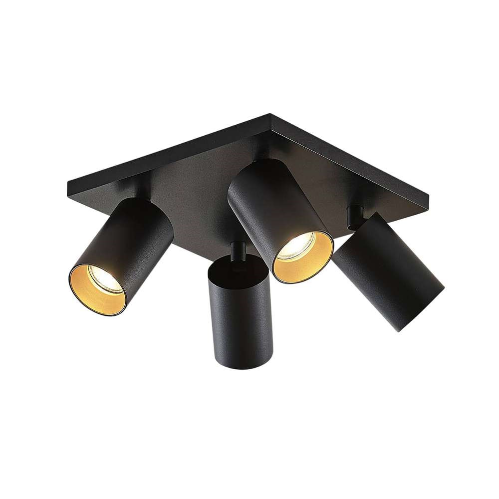 Arcchio Brinja 4 Loftlampe Black/Gold