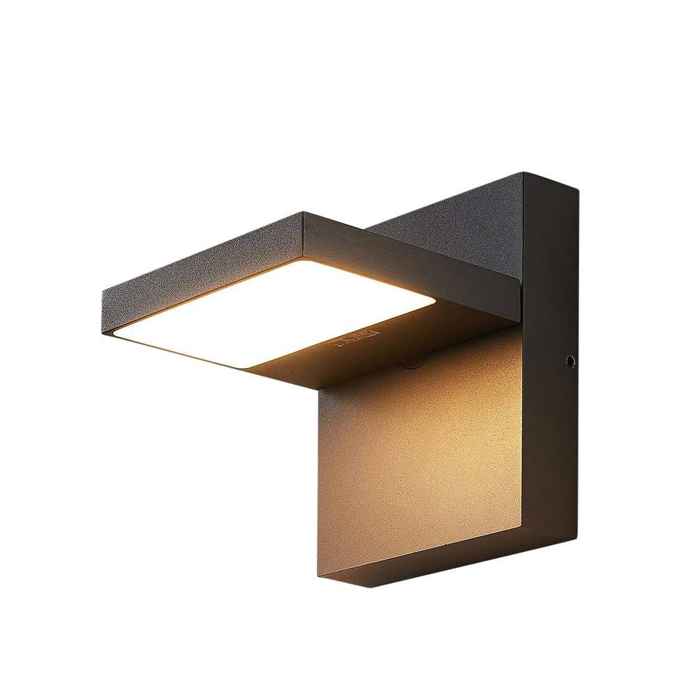 Lucande – Silvan Utomhus Vägglampa Graphite/White