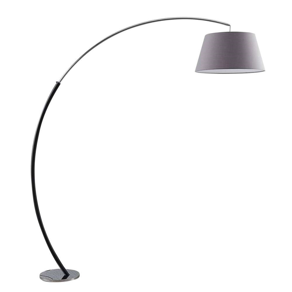 Lucande – Evelyna Golvlampa Grey/Chrome/Black