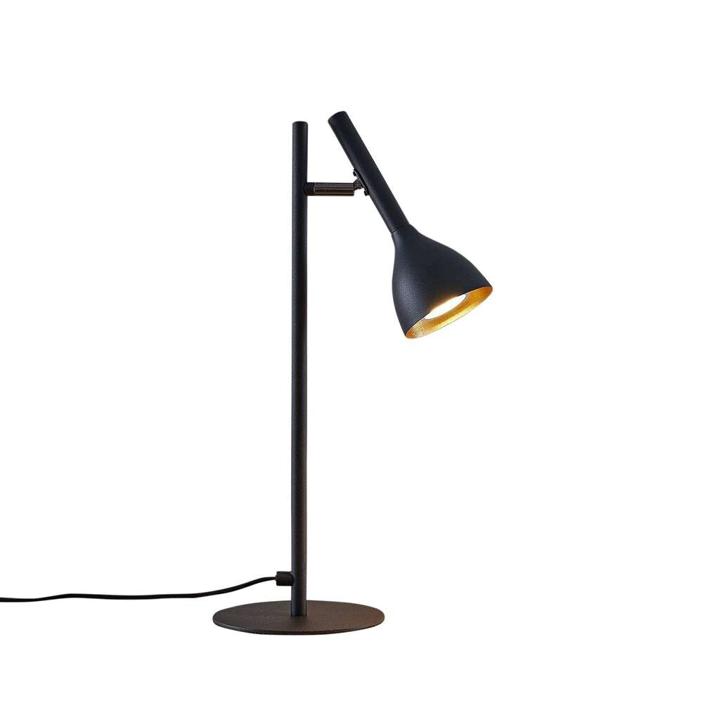 lucande - nordwin lampe de table black/gold