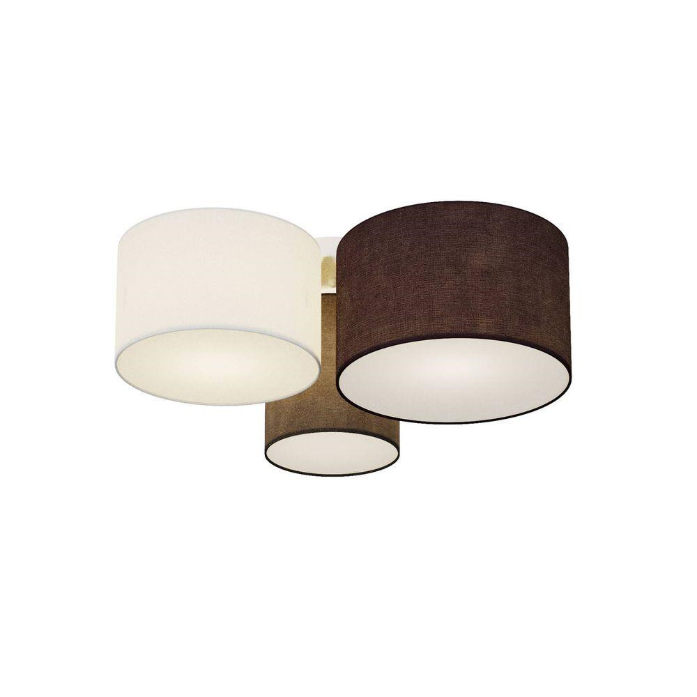 Lindby – Laurenz 3 Plafond Grey/White/Brown Lindby