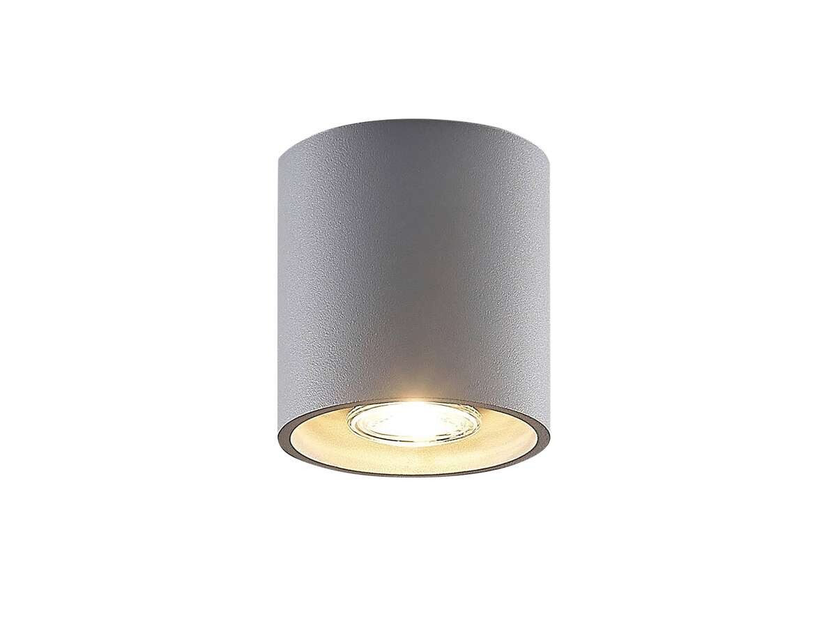 Lindby – Parvin Round Takspot Grey Lindby