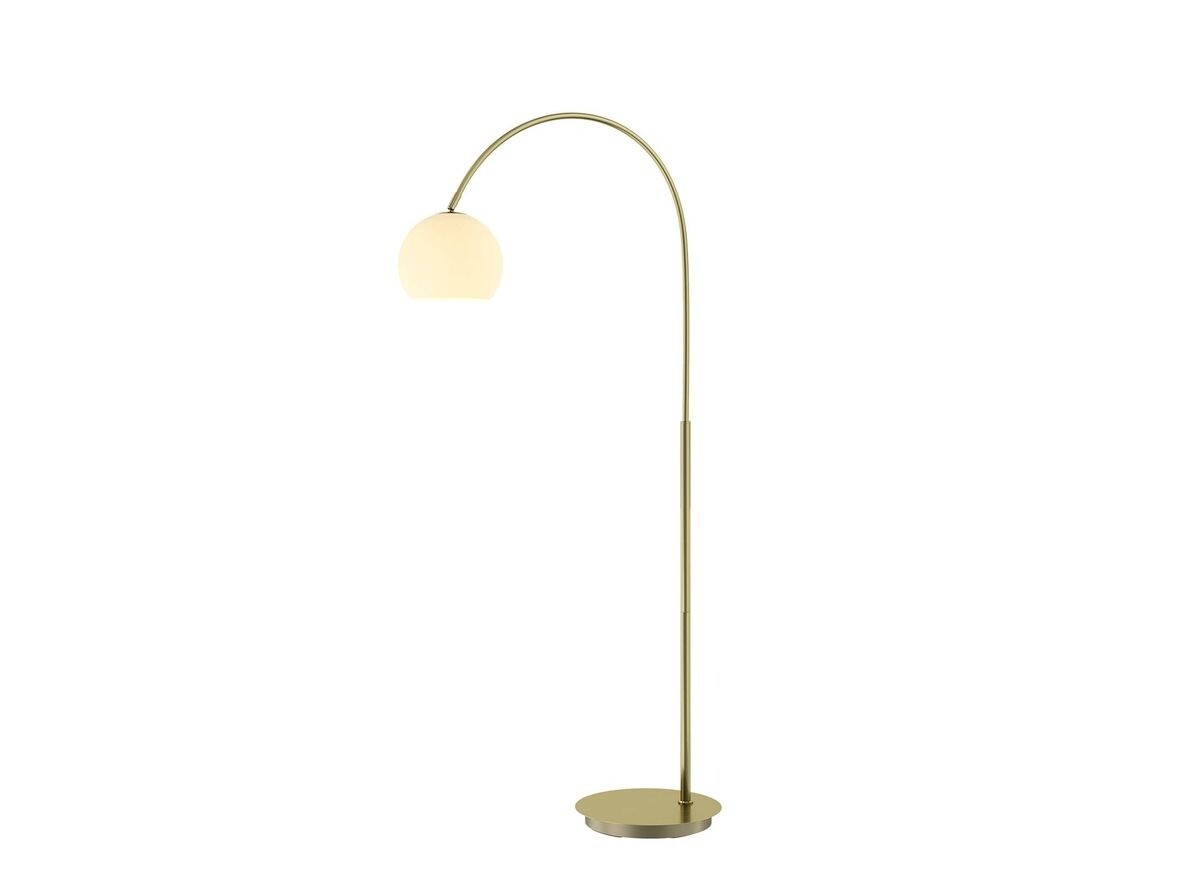 Lindby – Cynthia Gulvlampe Opal/Brass Lindby