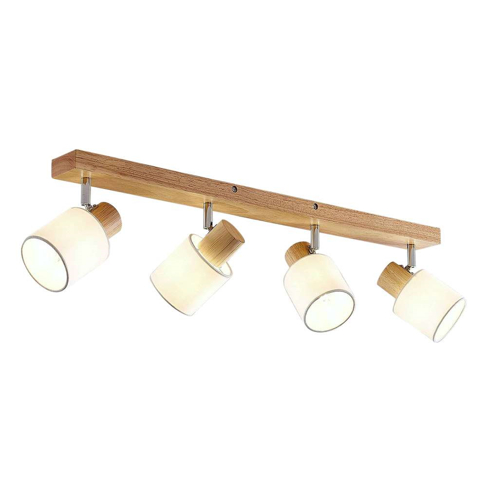 Lindby Wanessa 4 Loftlampe Wood/White