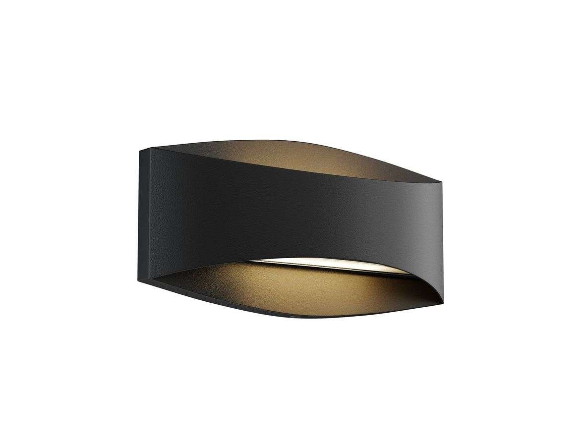 Lindby – Evric LED Utomhus Vägglampa L25,4 Black