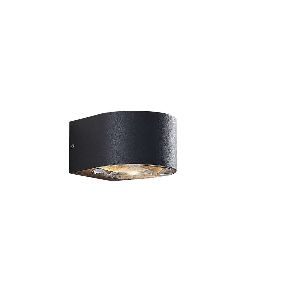 Lucande – Astrida LED Utomhus Vägglampa Dark Grey