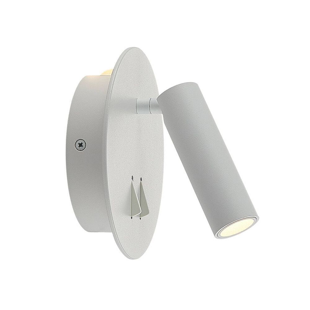 Lucande – Magya LED 2 Round Vägglampa White