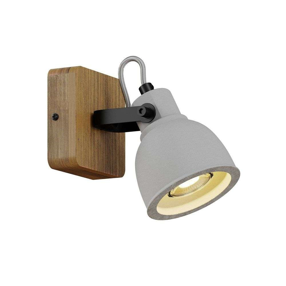 Lindby – Mirka Vägglampa Grey/Dark Wood