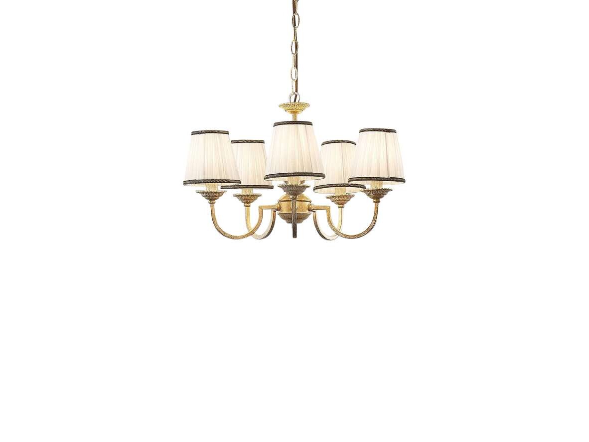 Lindby - Lumiel 5 Lustre Cream/Antique Brass