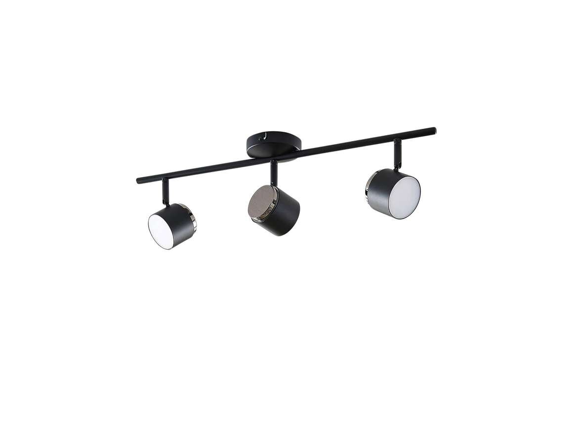 Lindby – Marrie 3 LED PlafondBlack Lindby