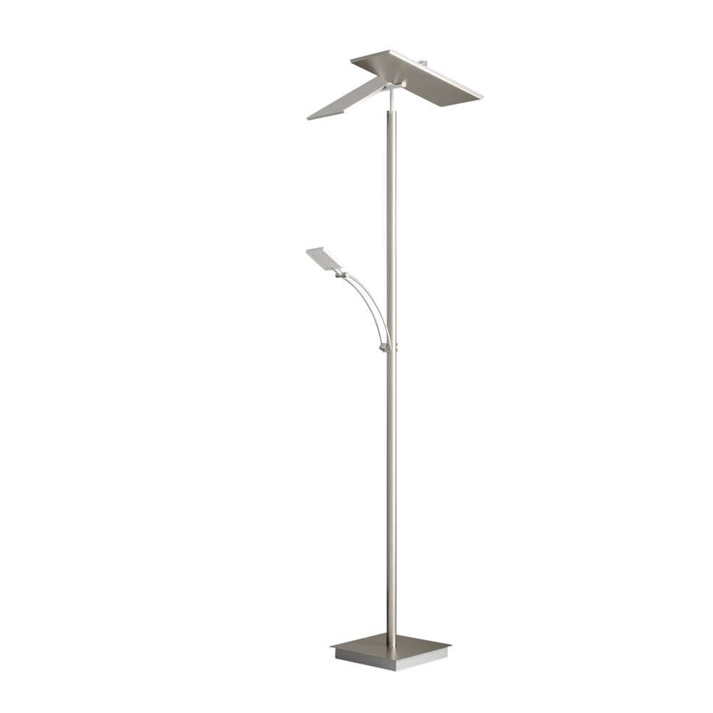 Lucande – Parthena LED Golvlampa Nickel