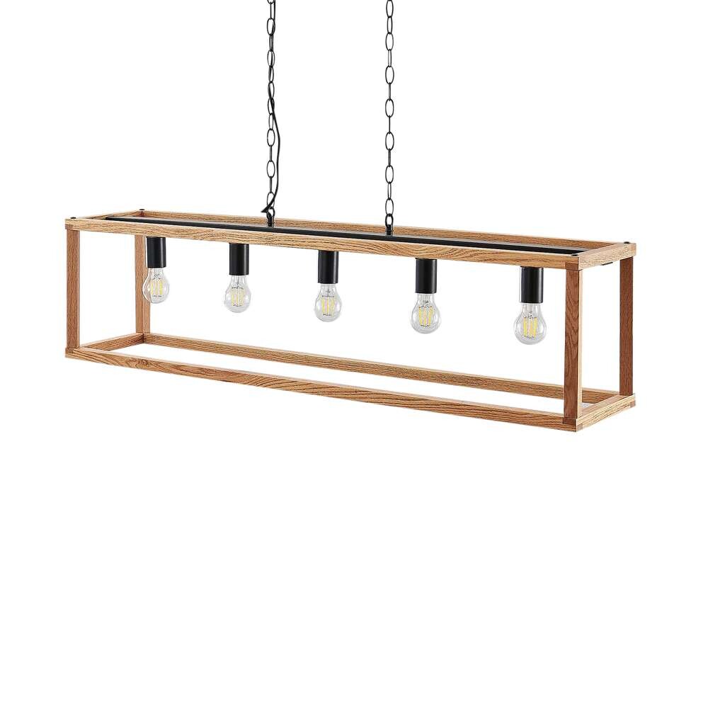 Lucande – Sedrik 5 Taklampa Oak