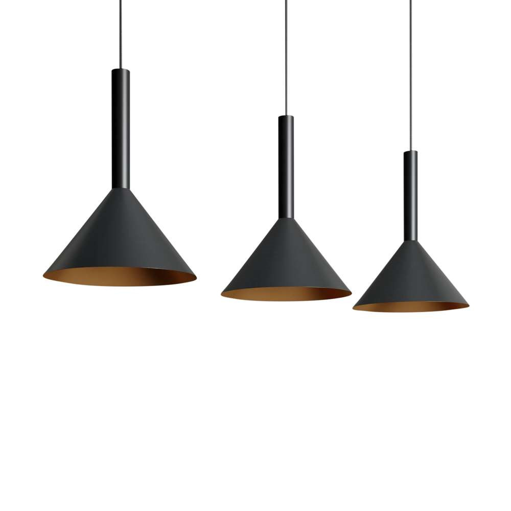 Arcchio – Tadej 3 Taklampa Black/Gold