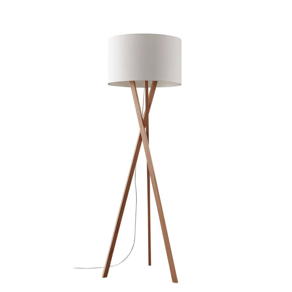 Lucande – Auriane Gulvlampe White/Oak