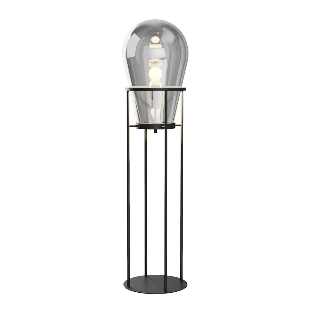 Lucande – Viyan Golvlampa Smoke/Black