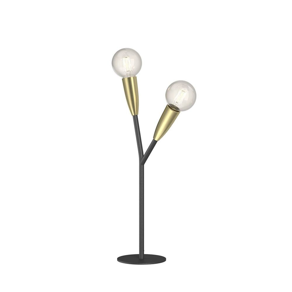 lucande - carlea 2 lampe de table black/brass