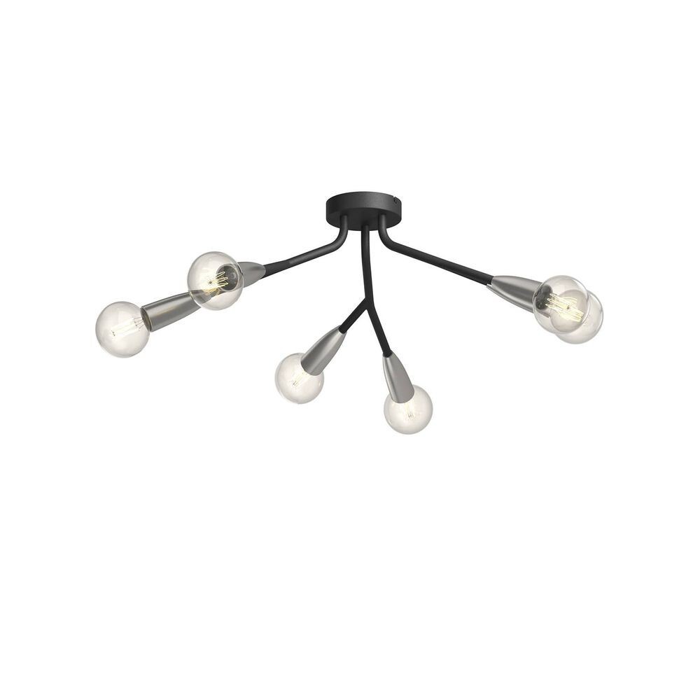 Lucande – Carlea 6 Loftlampe Black/Nickel