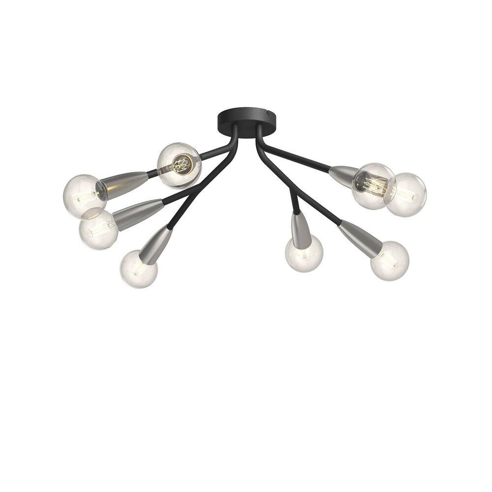 Lucande – Carlea 8 Plafond Black/Nickel