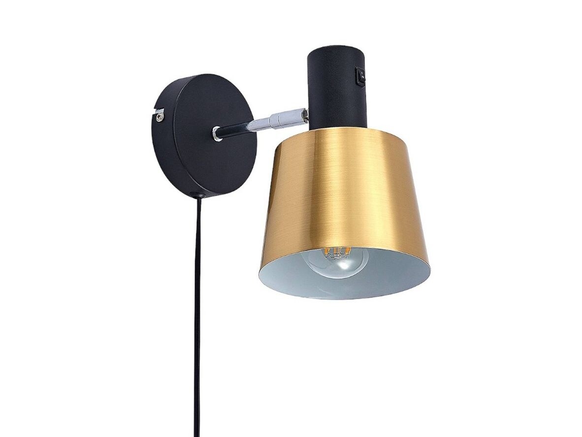 Lindby – Vlada Vägglampa Matt Brass/Matt Black