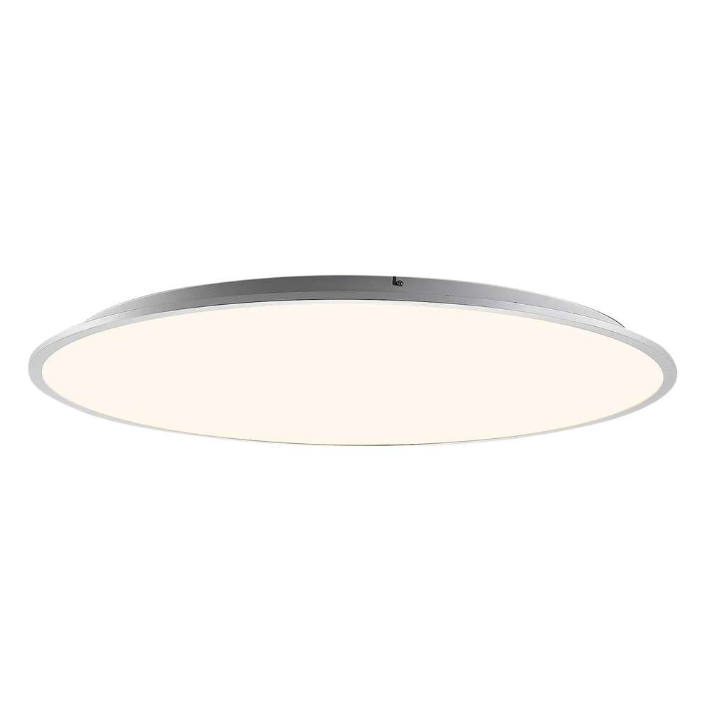 Lindby – Narima Loftlampe Ø100 White/Silver