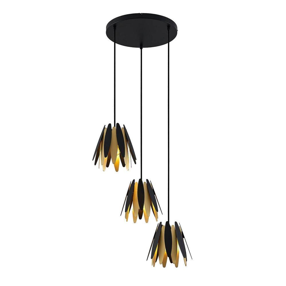 Lucande – Lounit 3 Taklampa Black/Gold