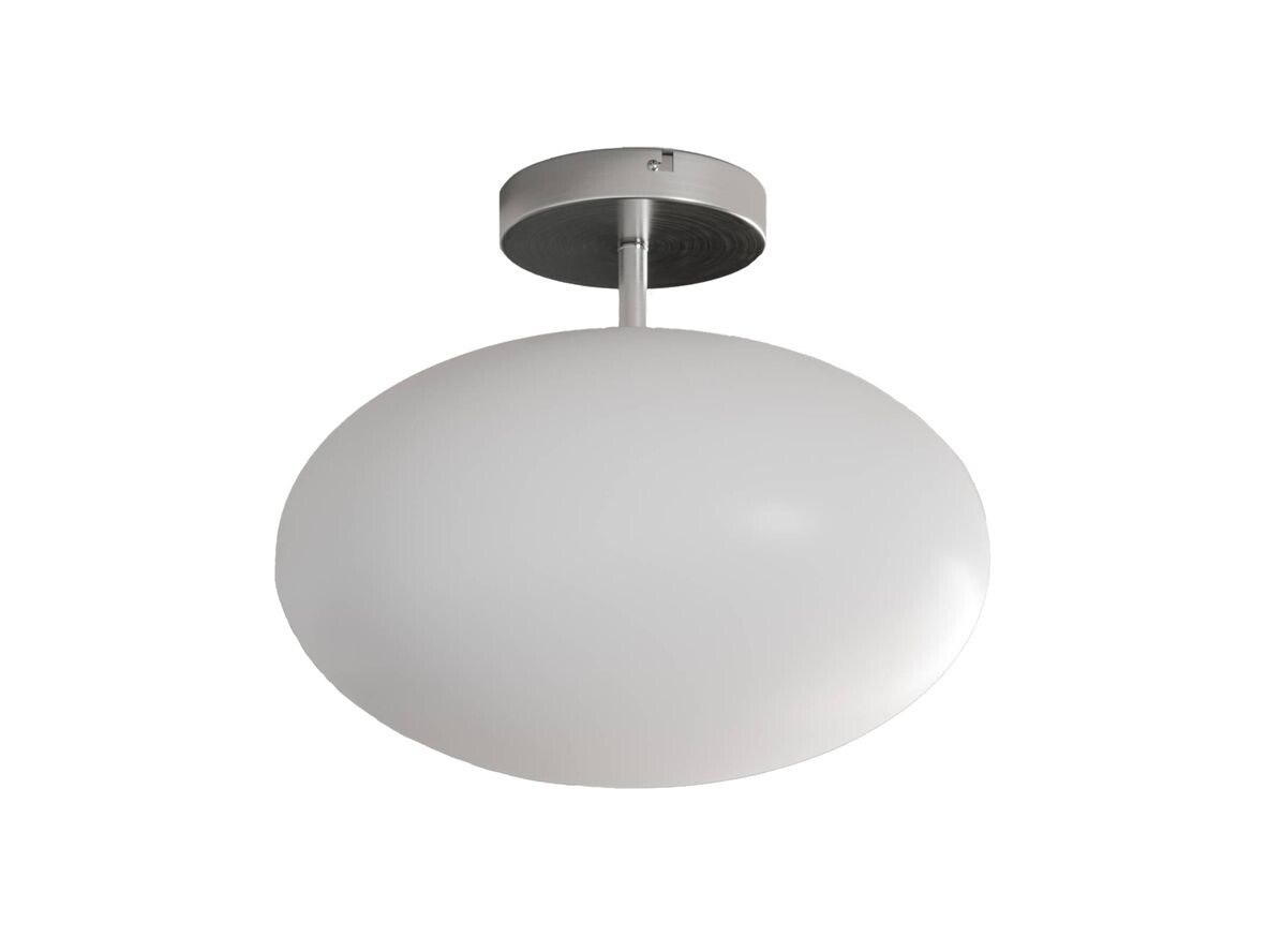 Lindby – Sonika Plafond Satin Nickel/Opal White