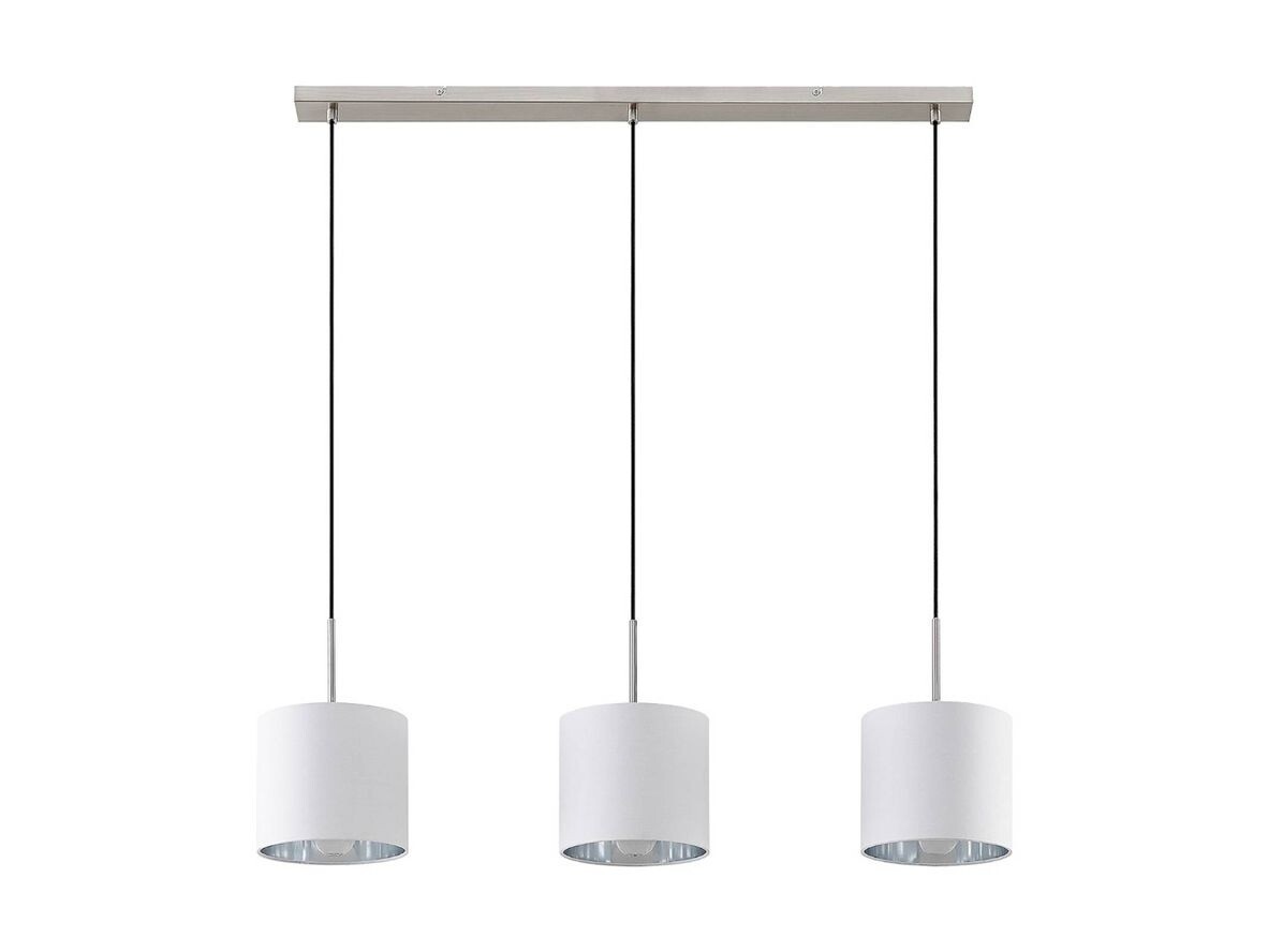 Lindby – Trinika 3 Taklampa White/Silver Lindby