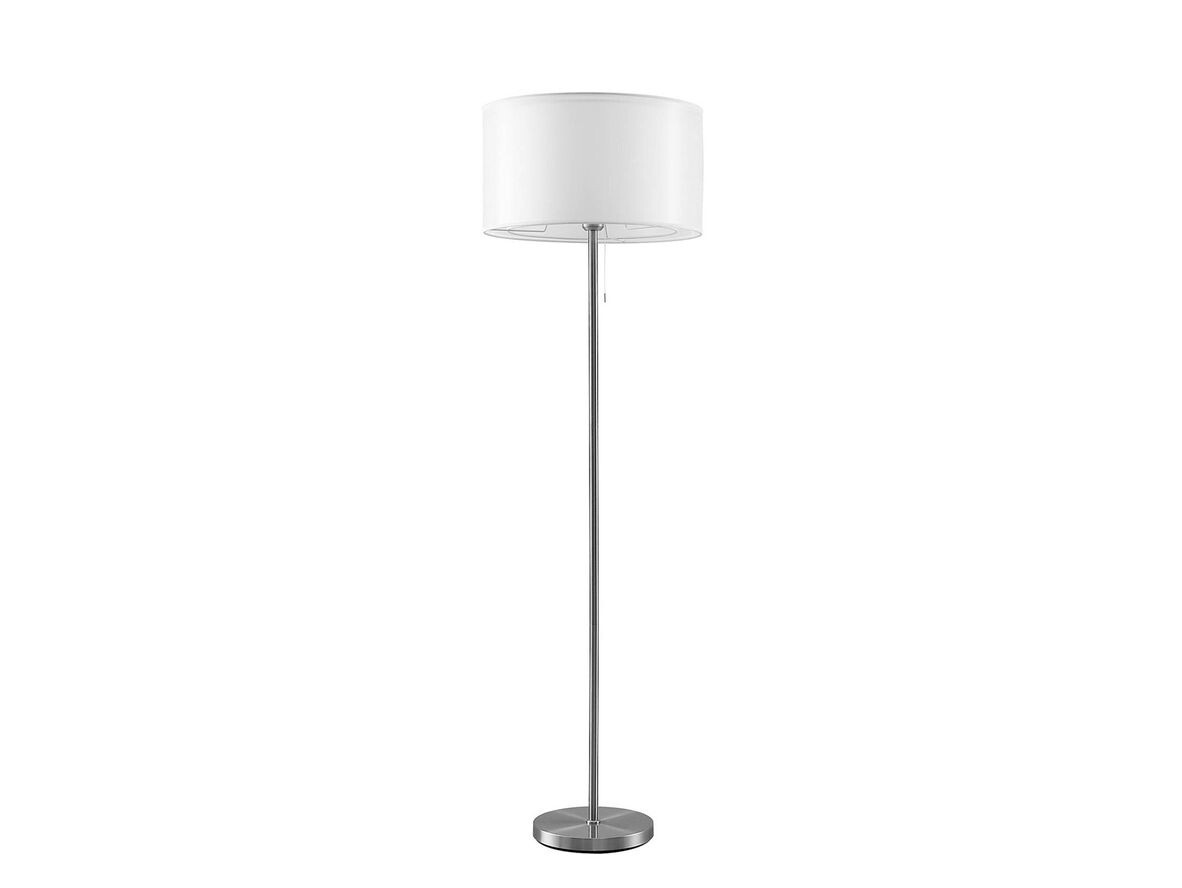 Lindby – Taxima Golvlampa Satin Nickel/White Lindby