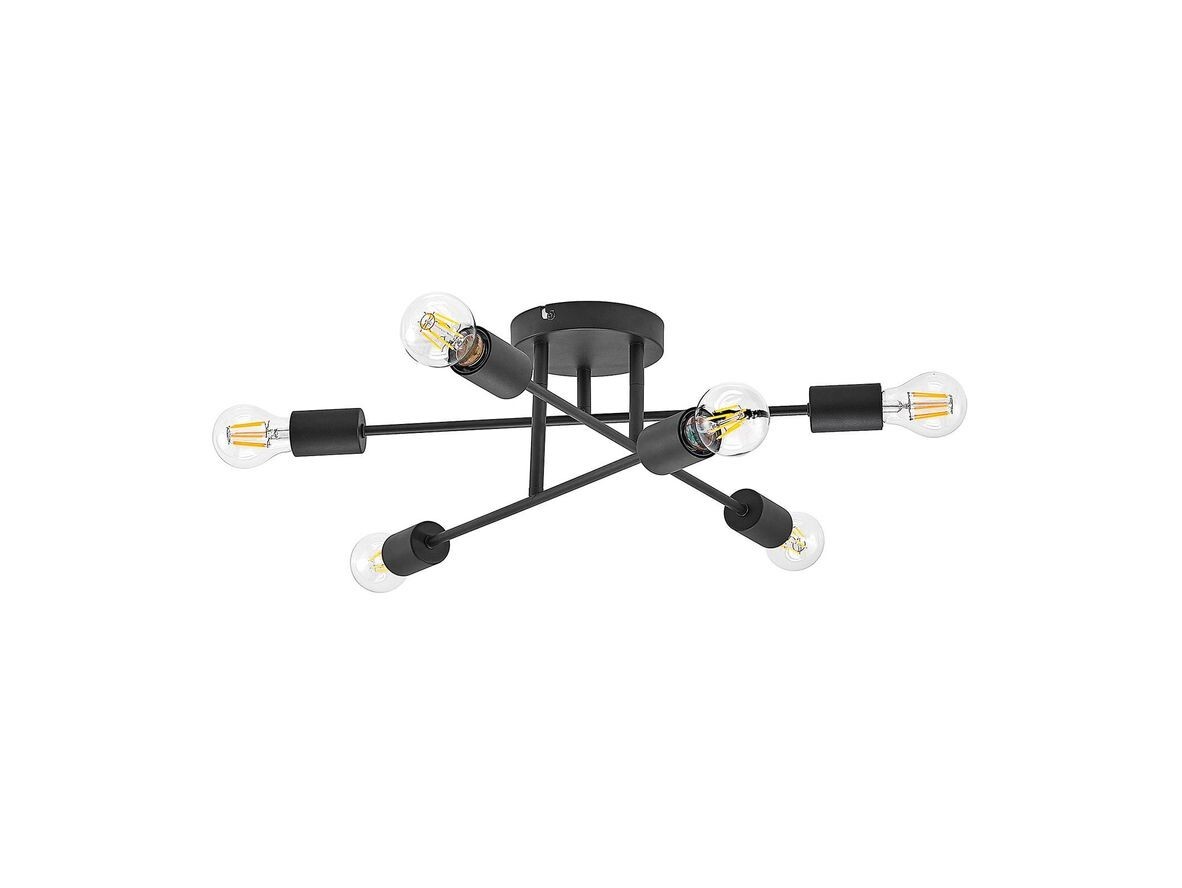 Lindby – Estar 6 Loftlampe Black Lindby