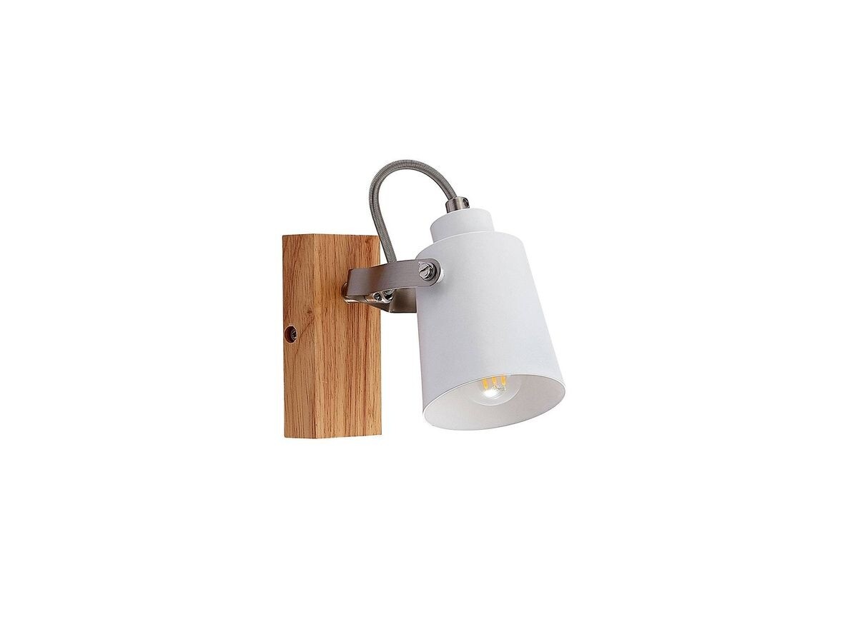 Lindby – Blana Væglampe White/Wood Lindby