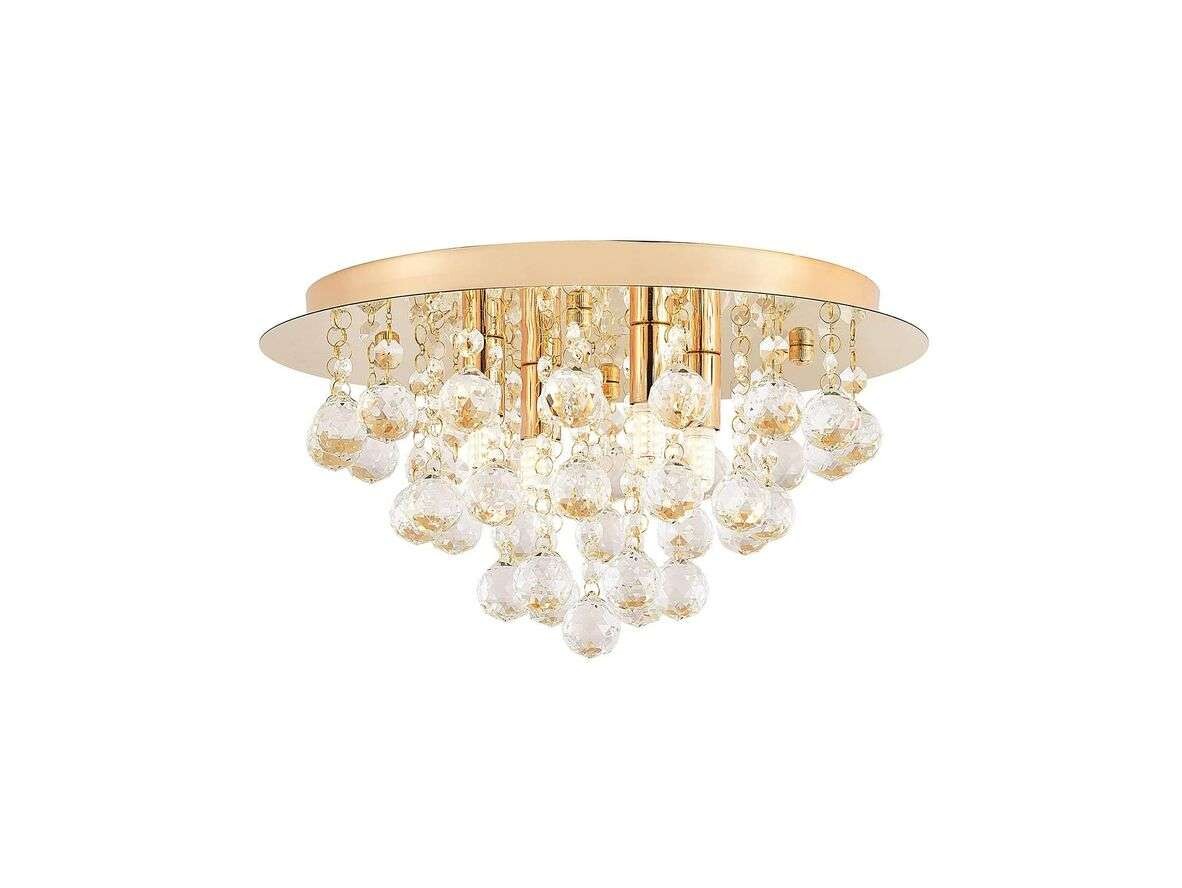 Lindby – Gillion 4 Plafond Crystal/Gold