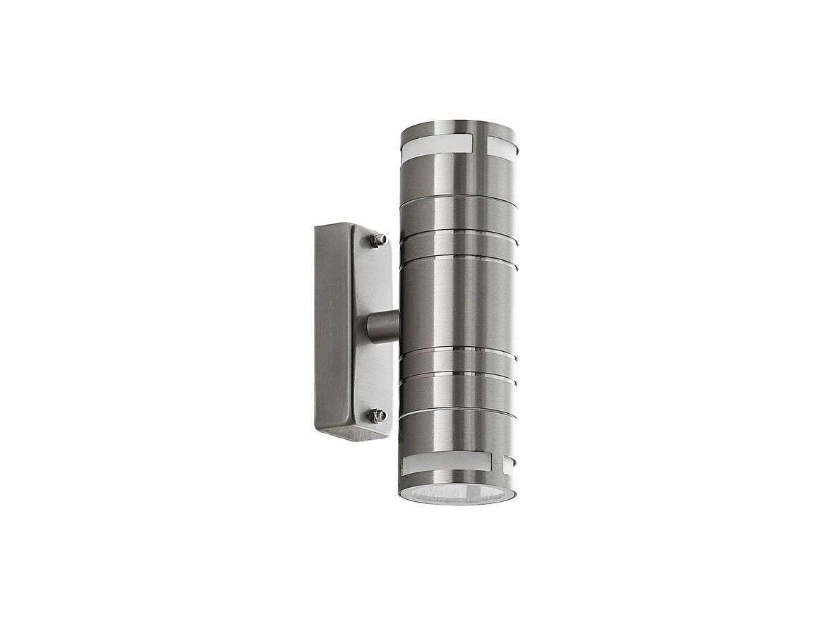 Lindby – Catalin 2 Utomhus Vägglampa Stainless Steel Lindby