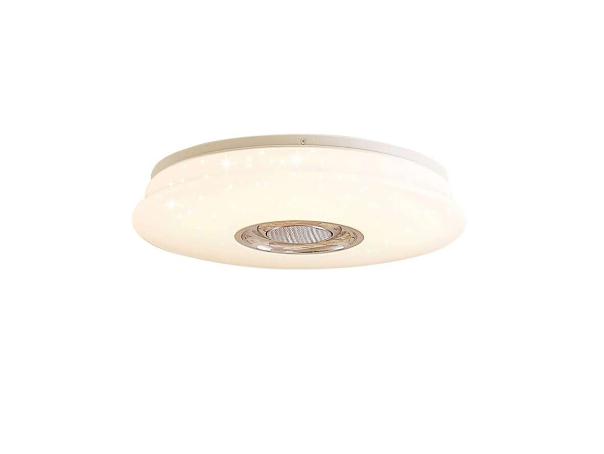 Lindby – Elpida LED Plafond w/Speaker Opal