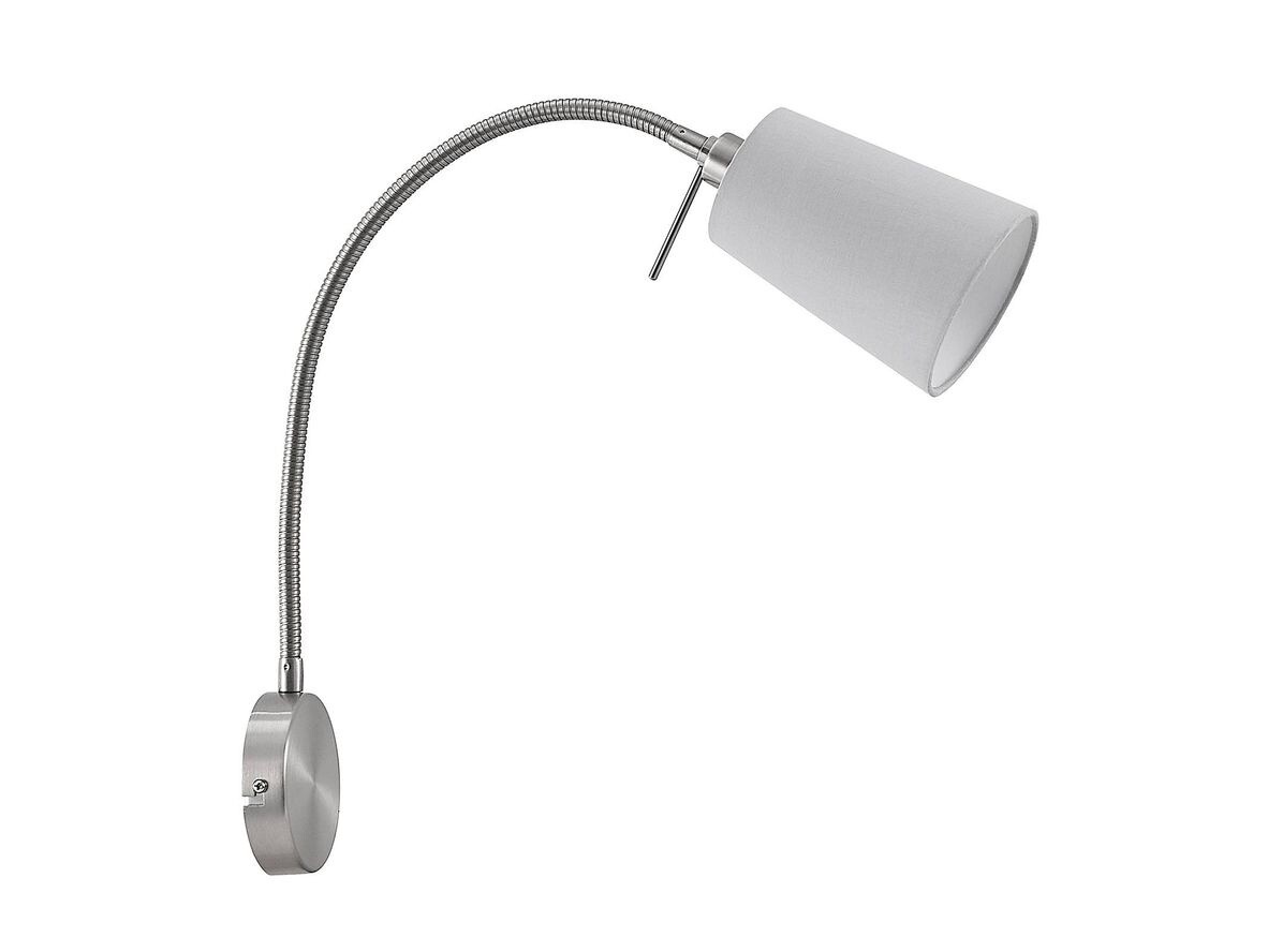 Lindby – Kornel Vägglampa Nickel/Grey Lindby