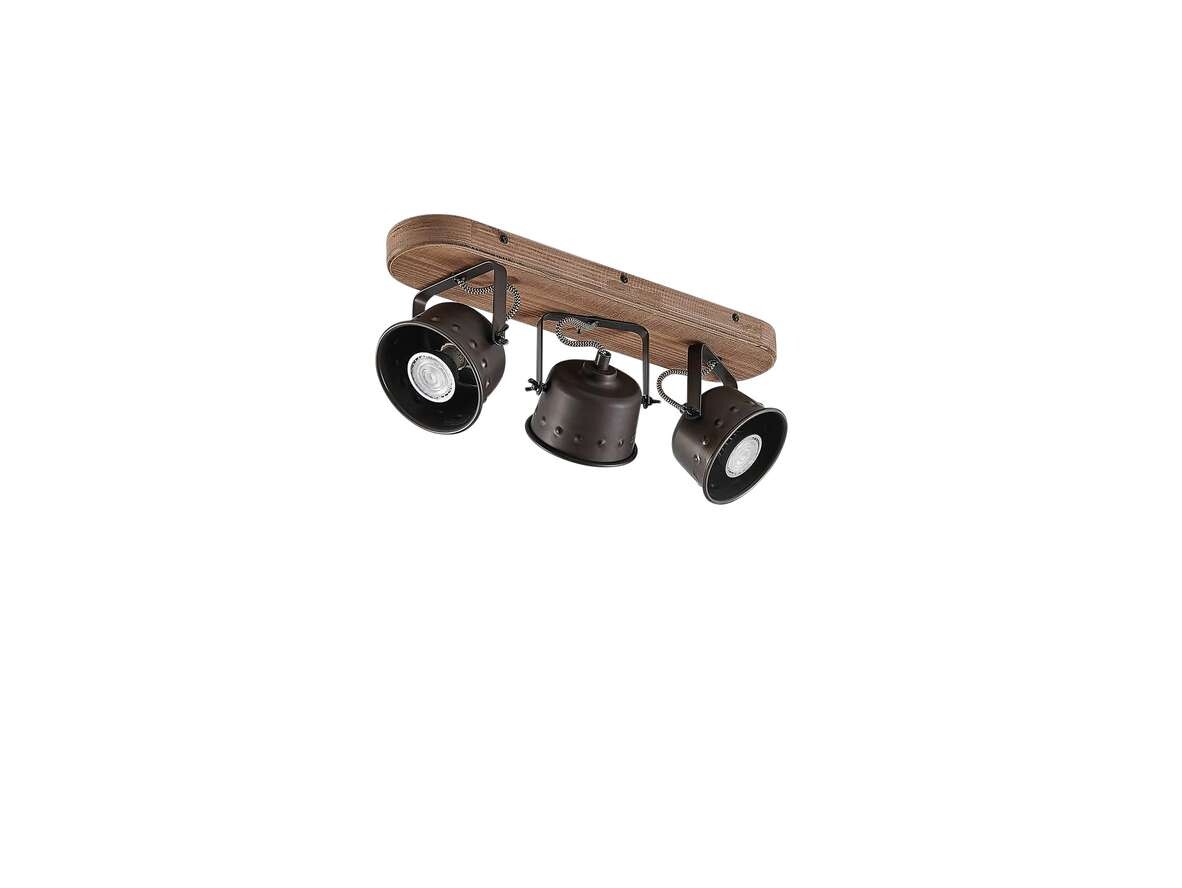 Lindby – Rubinjo 3 PlafondWood/Black