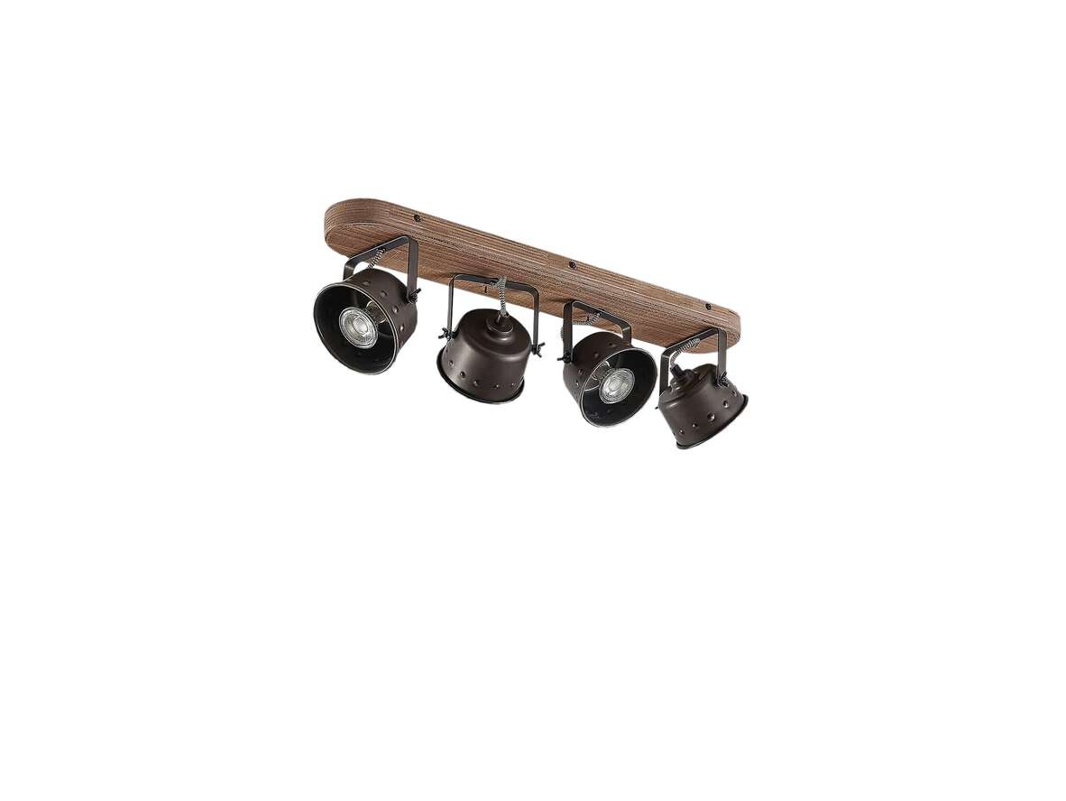 Lindby - Rubinjo 4 Deckenleuchte Wood/Black