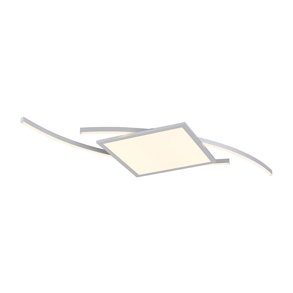 Lucande – Tiaro LED Square Plafond 56,6 CCT Silver