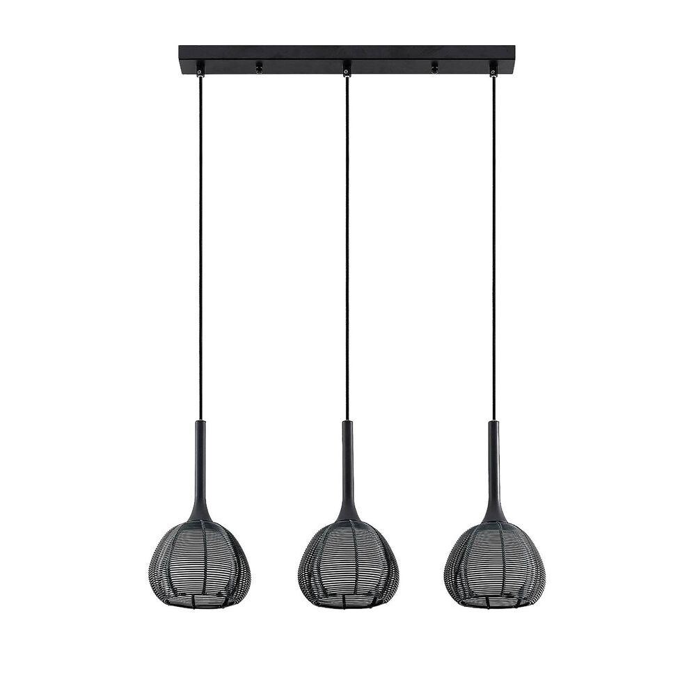 Lucande – Tetira 3 Long Taklampa Black