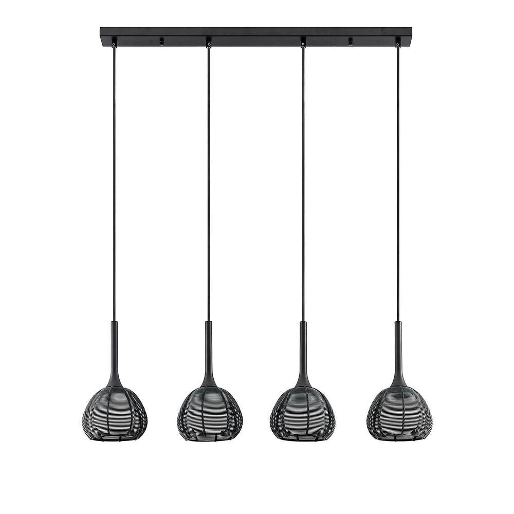 Lucande – Tetira 4 Long Taklampa Black