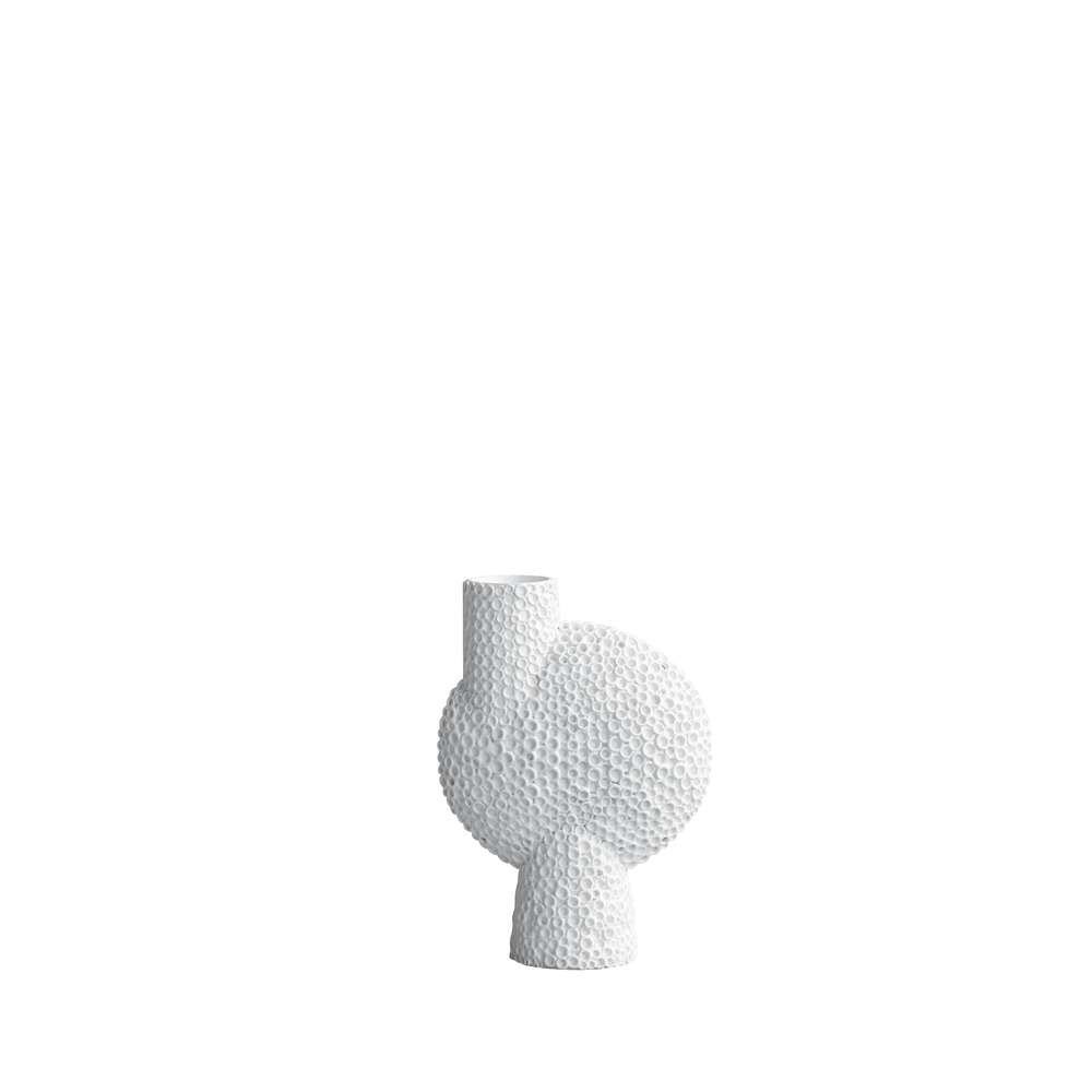 Bilde av 101 Copenhagen - Sphere Vase Bubl Shisen Medio Bone White 101 Copenhagen