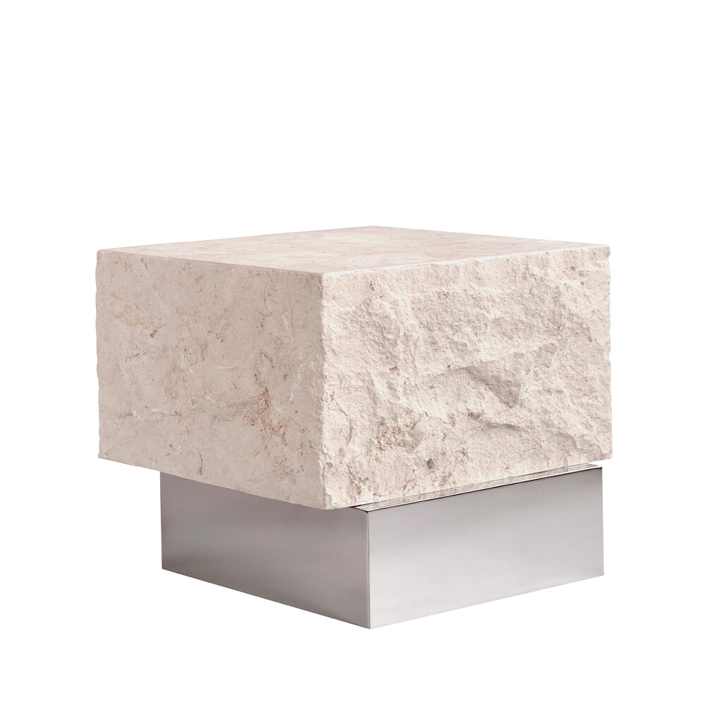 101 Copenhagen – Temple Table Low Chrome/Limestone