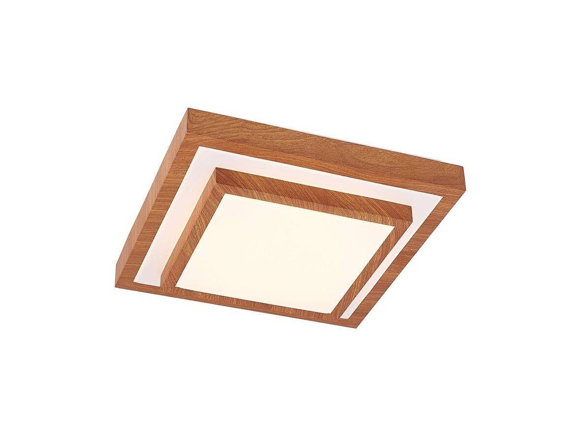 Lindby – Tiril LED Plafond Light Wood/White Lindby