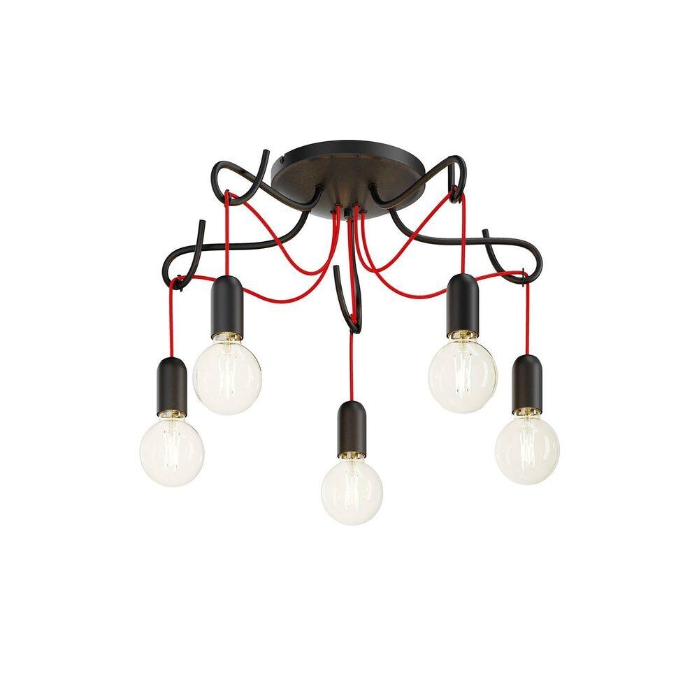 Lucande – Jorna 5 Loftlampe Black/Red