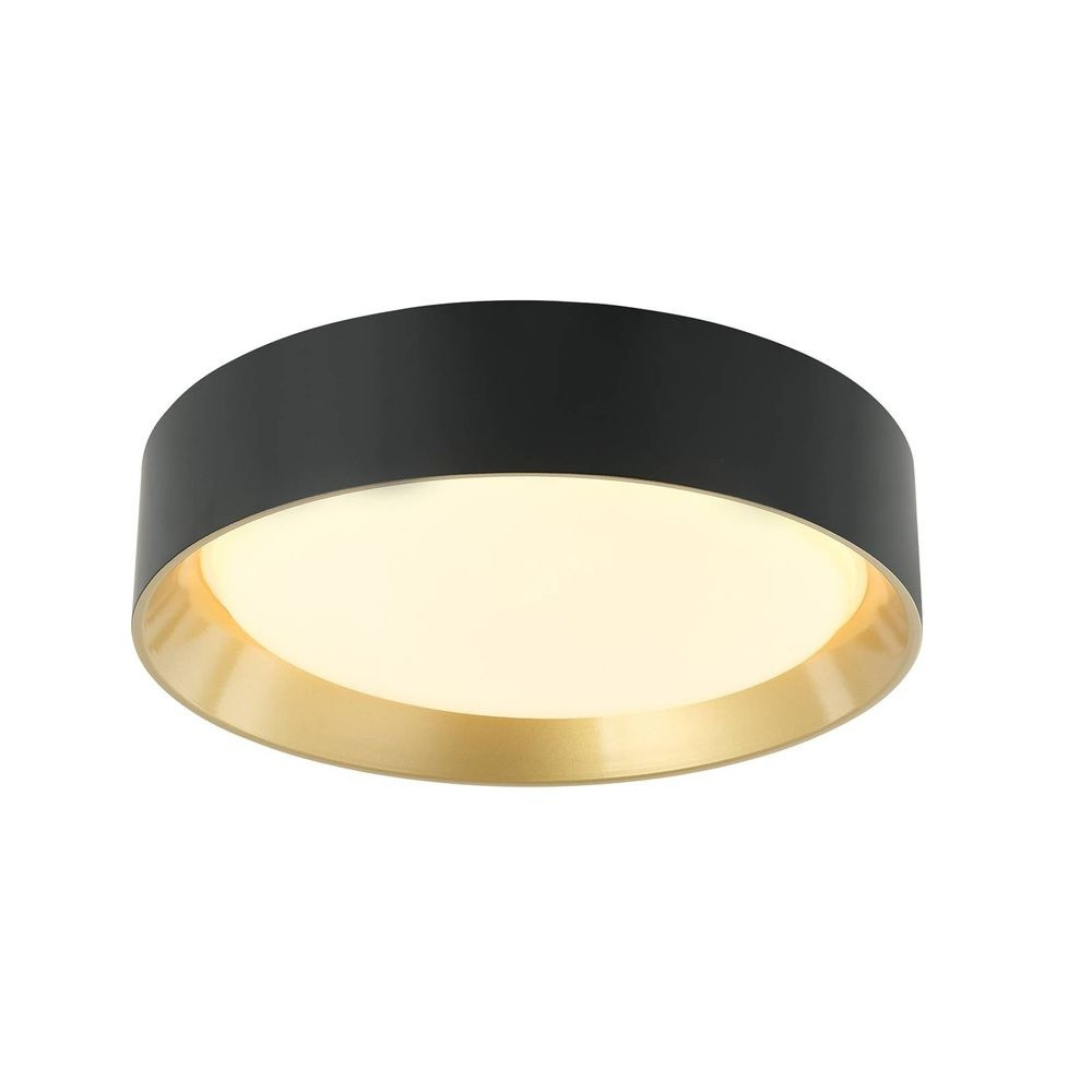 Lindby Kambia LED Loftlampe Ø45 Black/Gold