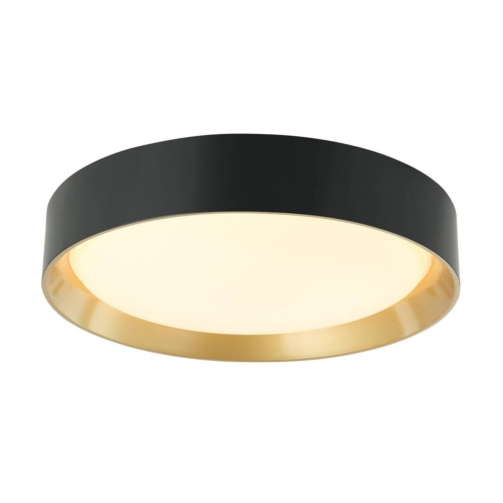 Lindby Kambia LED Loftlampe Ø55 Black/Gold