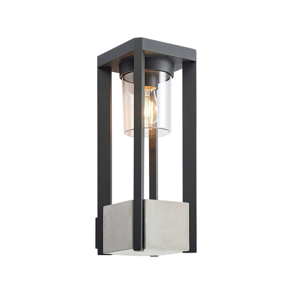 Lucande – Kalisa Square Utomhus Vägglampa Dark Grey