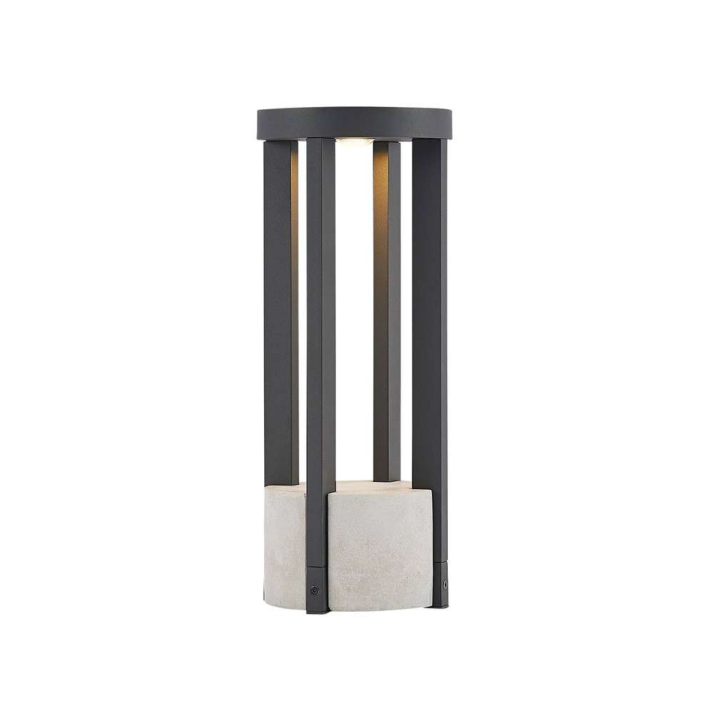 Lucande – Kalisa Round LED Trädgårdslampa H42 Dark Grey Lucande