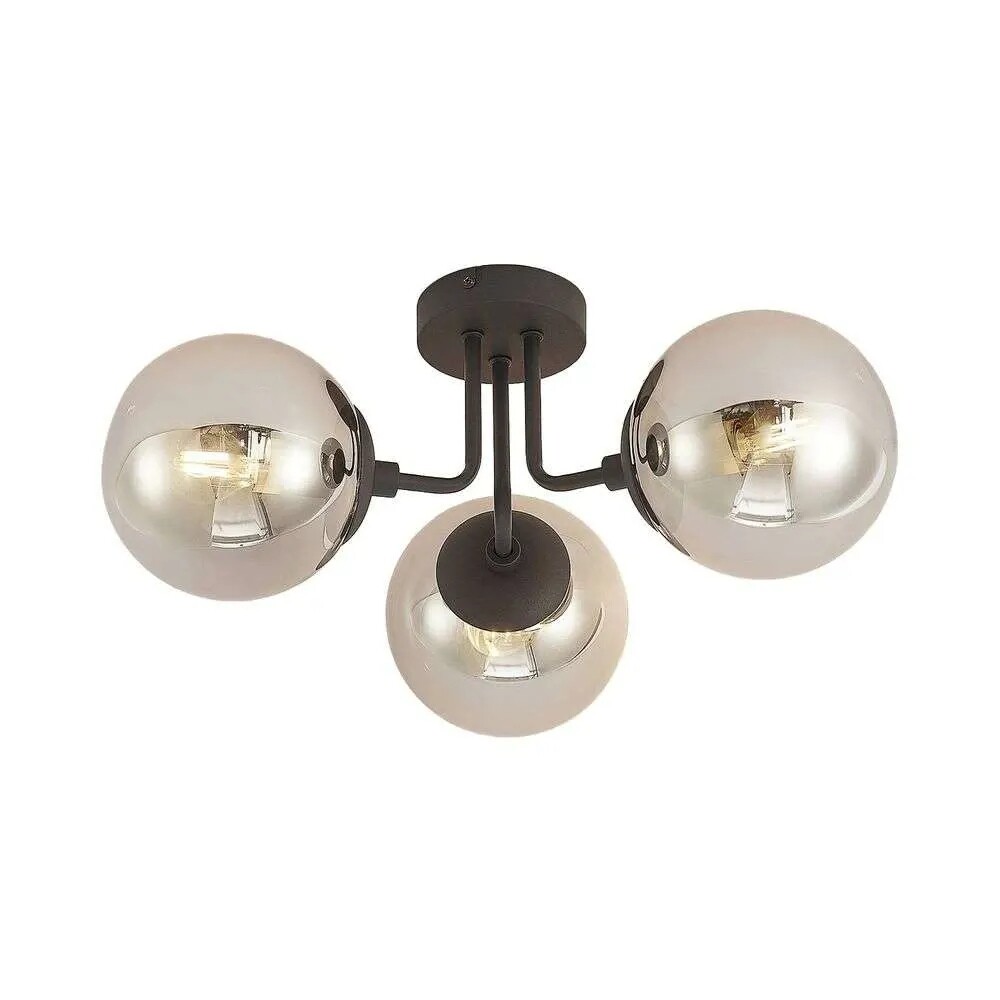 Lindby – Arnella Plafond Sand/Black/Smoke