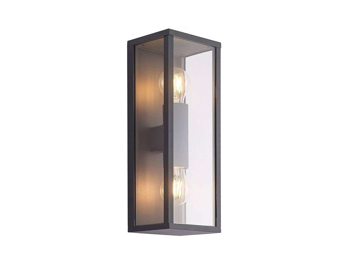 Lindby – Peldar 2 Utomhus Vägglampa Dark Grey